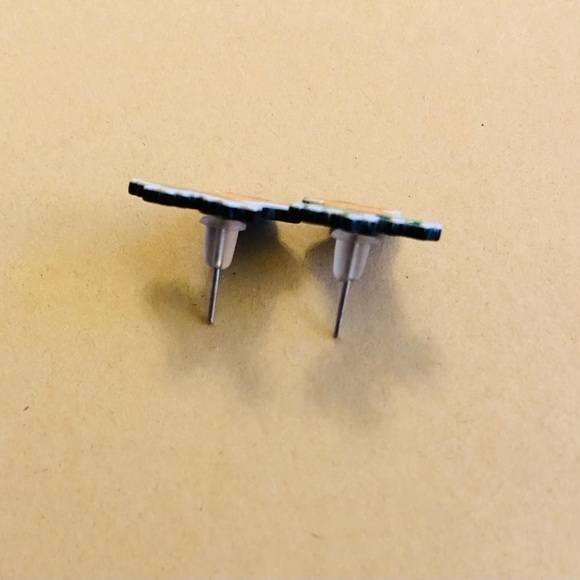 New! Festive Holiday Holly Bell Stud Earrings - Picture 6 of 8